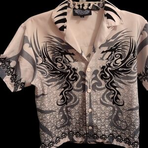 Stylish Black and White Men's Shirt